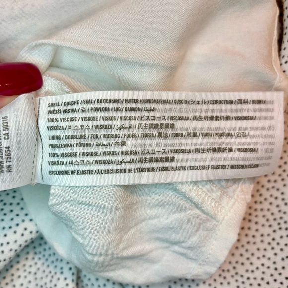 Abercrombie & Fitch Dress Small White Black Dots Viscose Spaghetti Strap Retro - Picture 13 of 16